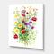 Designart - Colorful Wildflowers In Nature - Farmhouse Canvas Wall Art Print